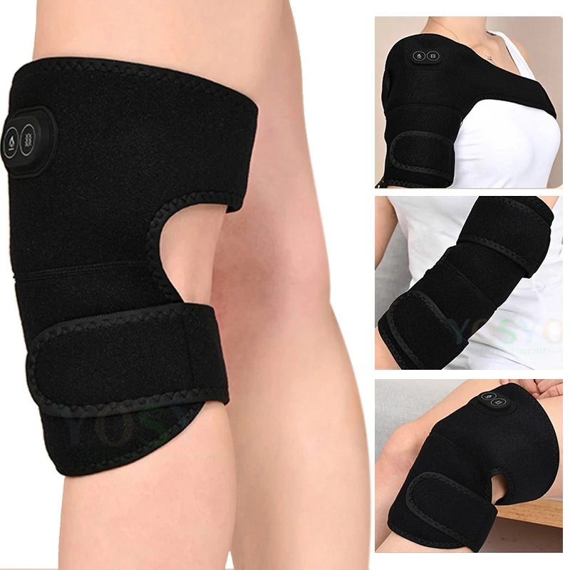 electric heated shoulder and knee brace:
