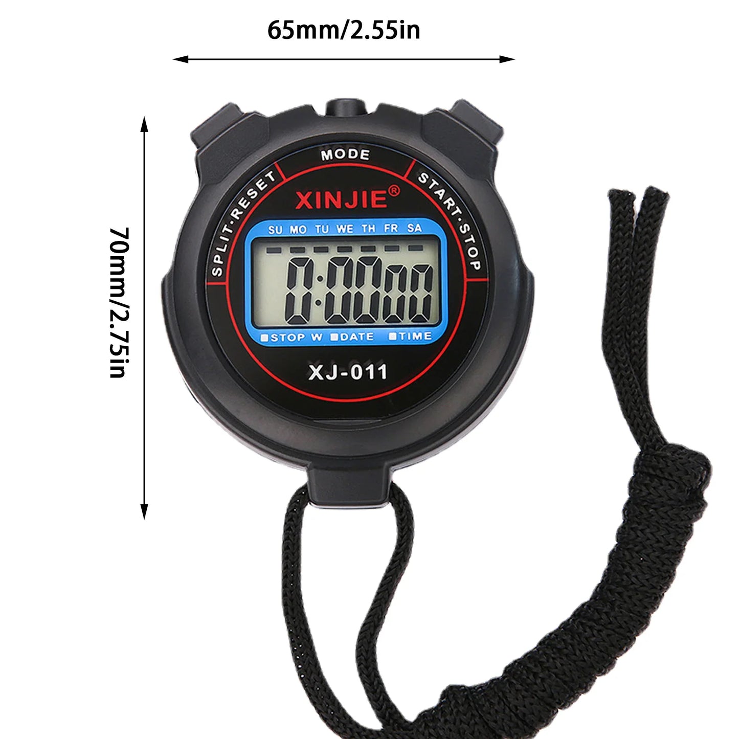 Portable Waterproof Sports Stopwatch Timer
