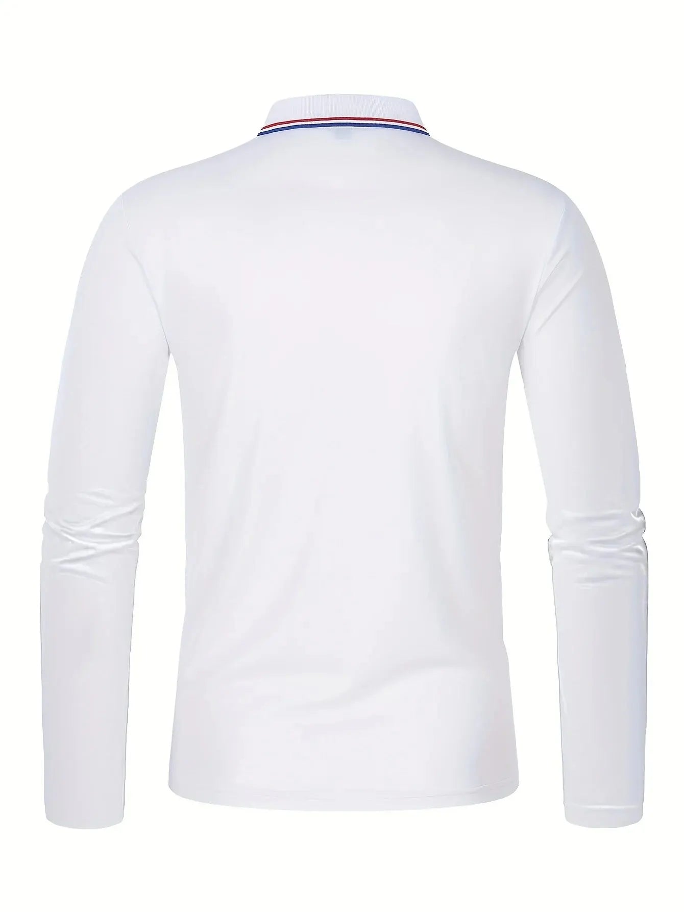 Men's Casual Long Sleeve Polo Shirt
