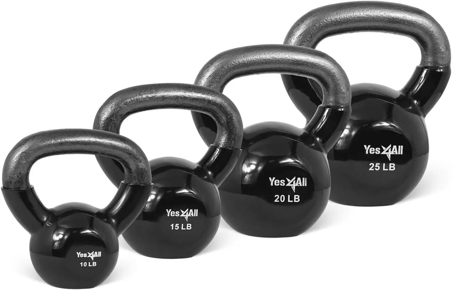 Vinyl Coated Kettlebell Set