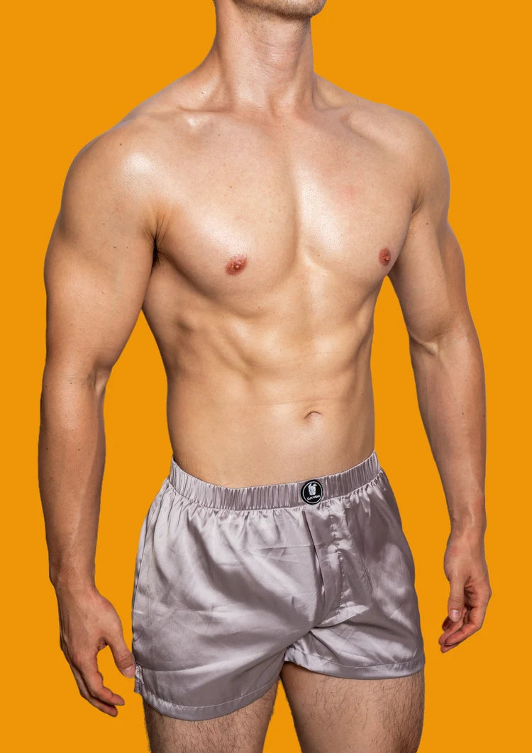 Men's Low-Rise Silk Smooth Boxer Briefs