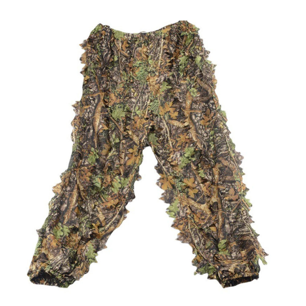 Breathable Camouflage Hunting Suit for Men & Women – Lightweight, Hooded, and Wild Leafy Design Ghillie Suit (6-in-1)
