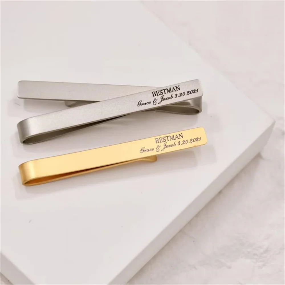 Stainless Steel Customized Name Tie Clip