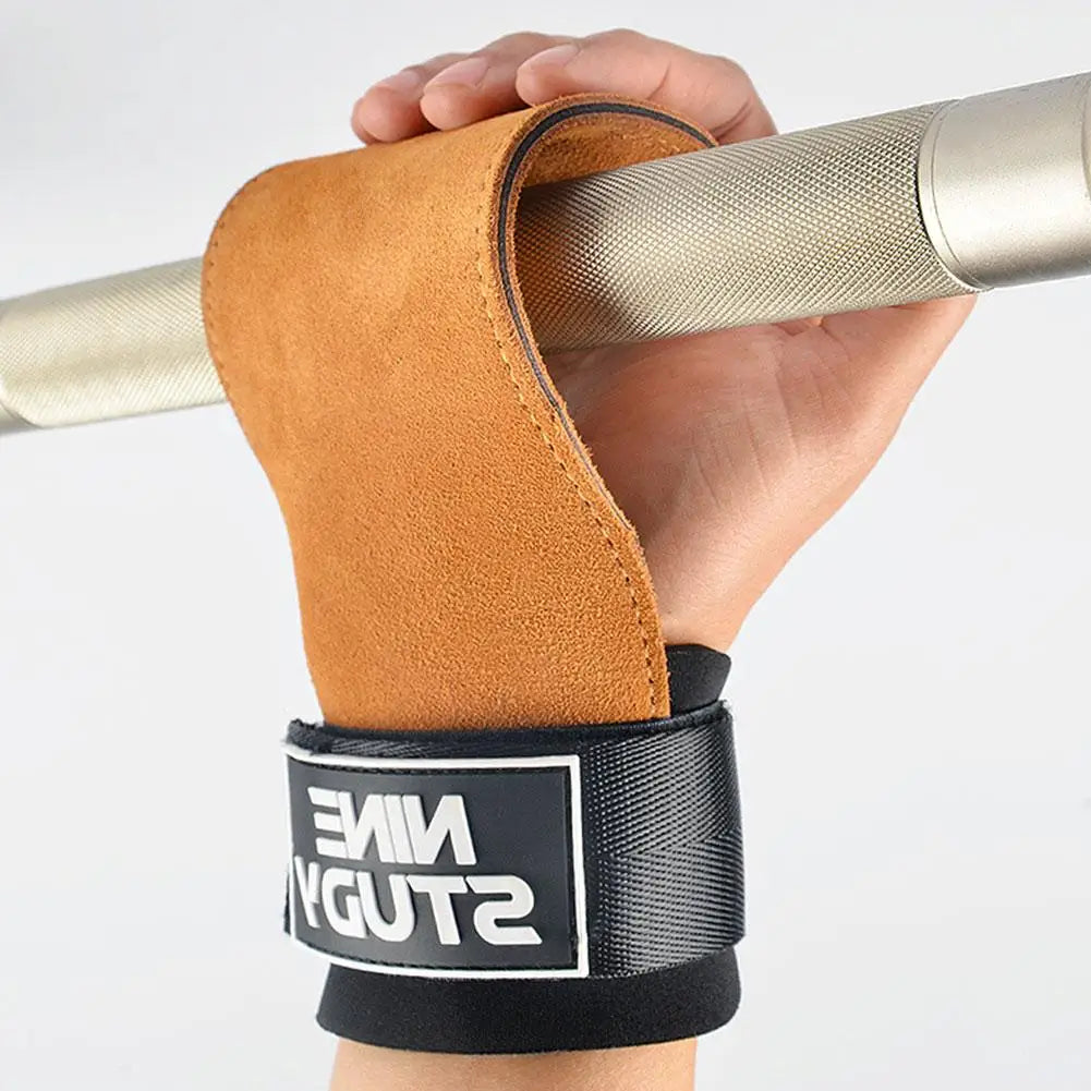 Leather Wrist Straps for Weightlifting