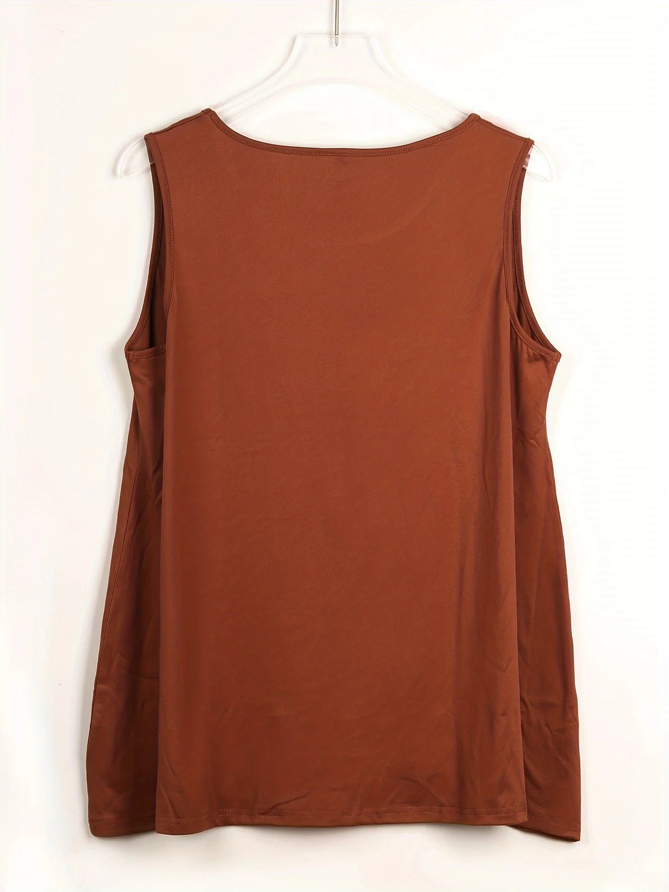 Plus Size Simple Solid Tank Top for Summer