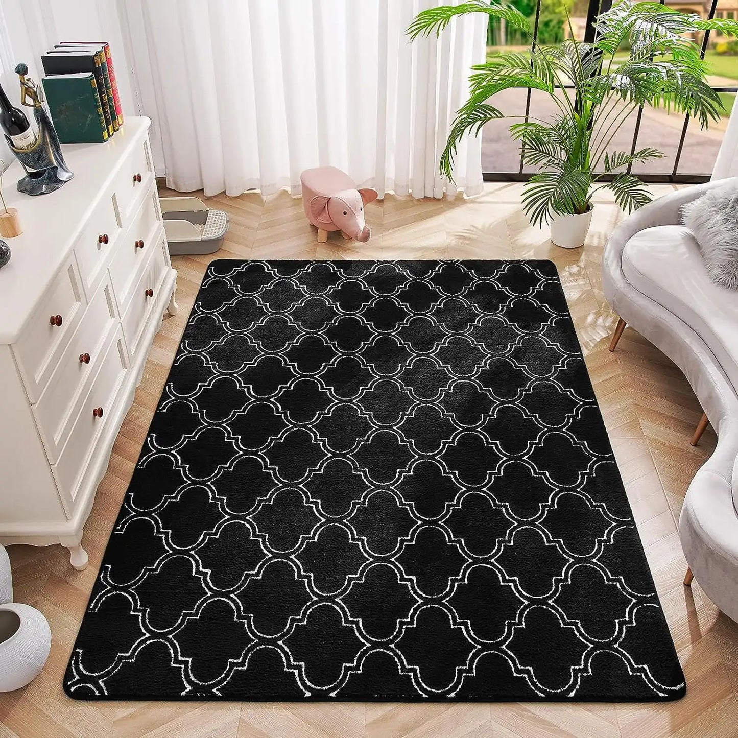 Black Rugs for Living Room