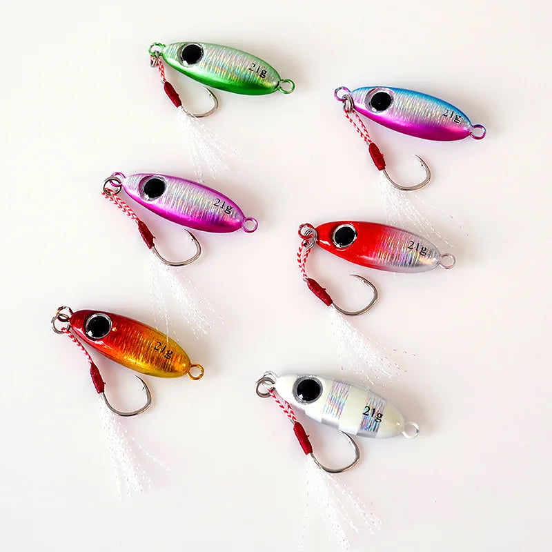 1PCS Micro Metal Jig Fishing Lures – Lightweight Artificial Saltwater Bait