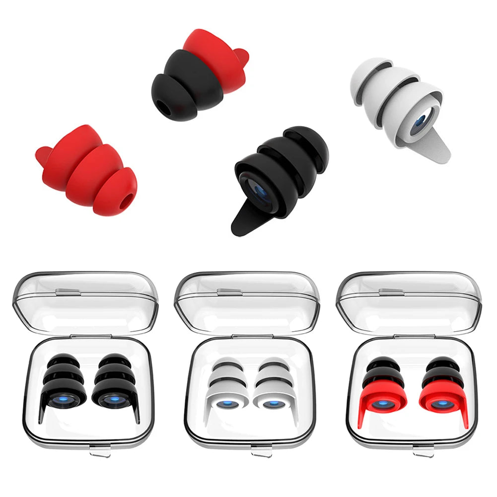 Silicone Anti-Noise Earplugs for Sleep