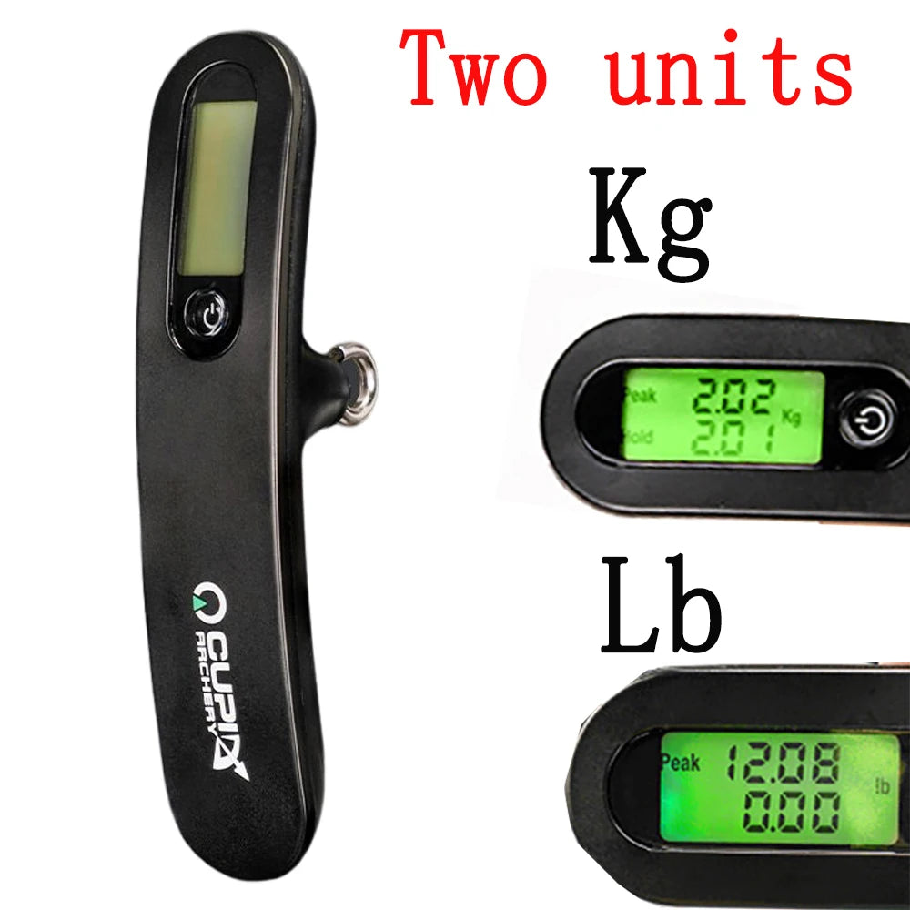 Archery LED Bow Scale – 110lbs Draw Weight Weighing Tool for Compound & Recurve Bows