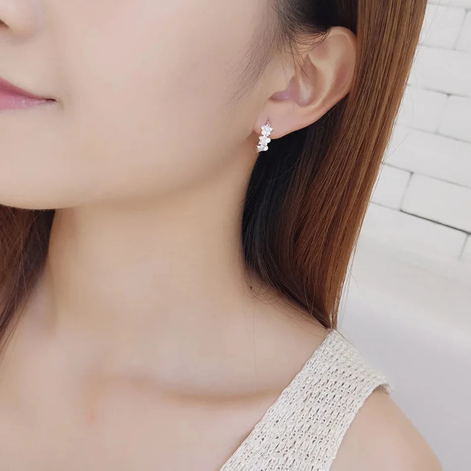 925 Sterling Silver Needle Earrings
