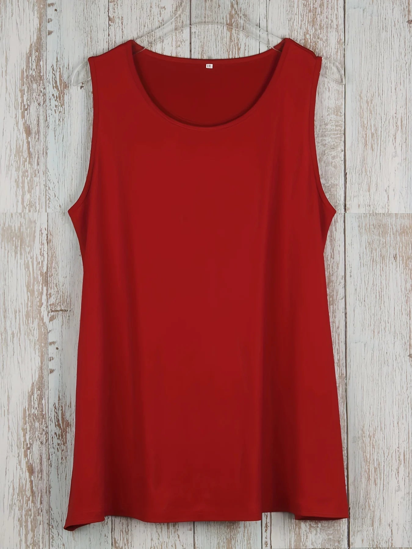 Plus Size Simple Solid Tank Top for Summer