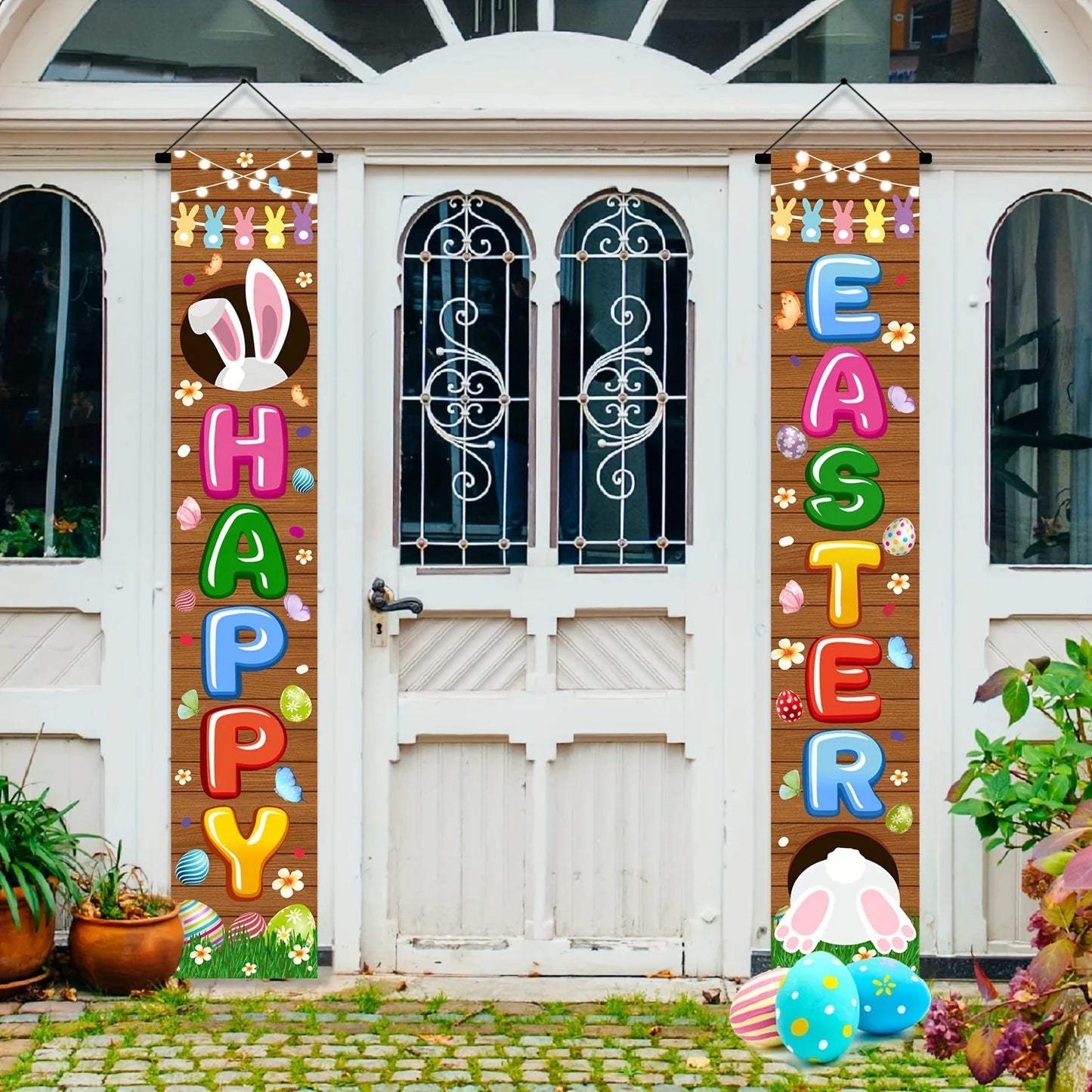 Happy Easter 2pcs Door Banner Set