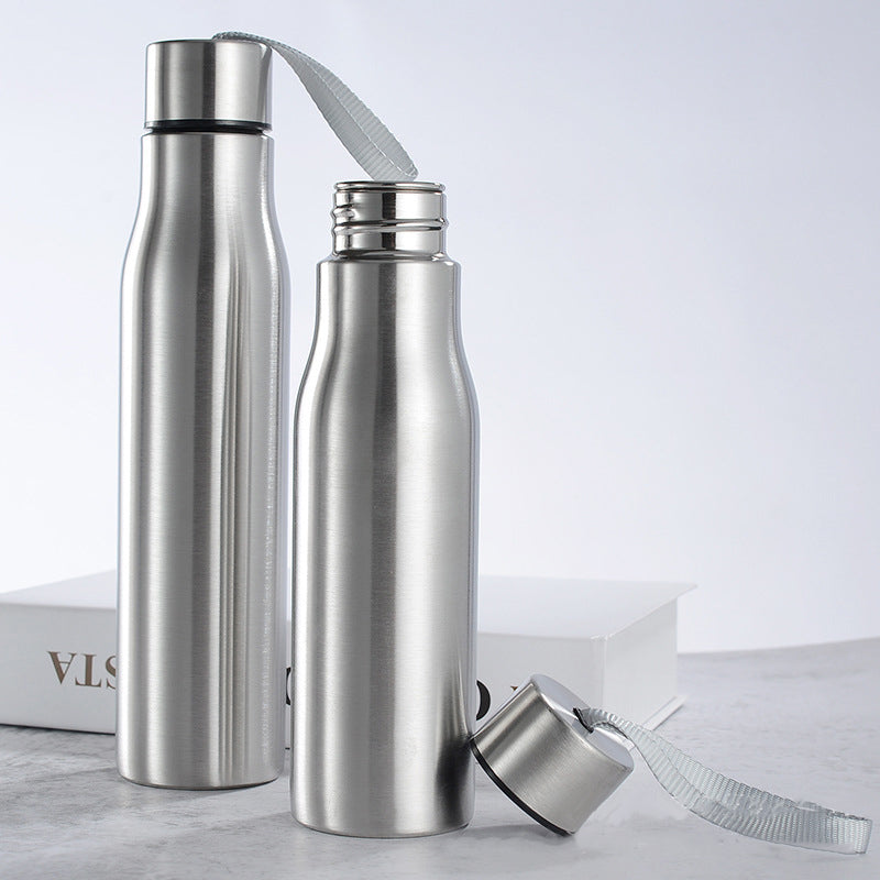 500ml/1000ml rugged stainless steel sports water bottle