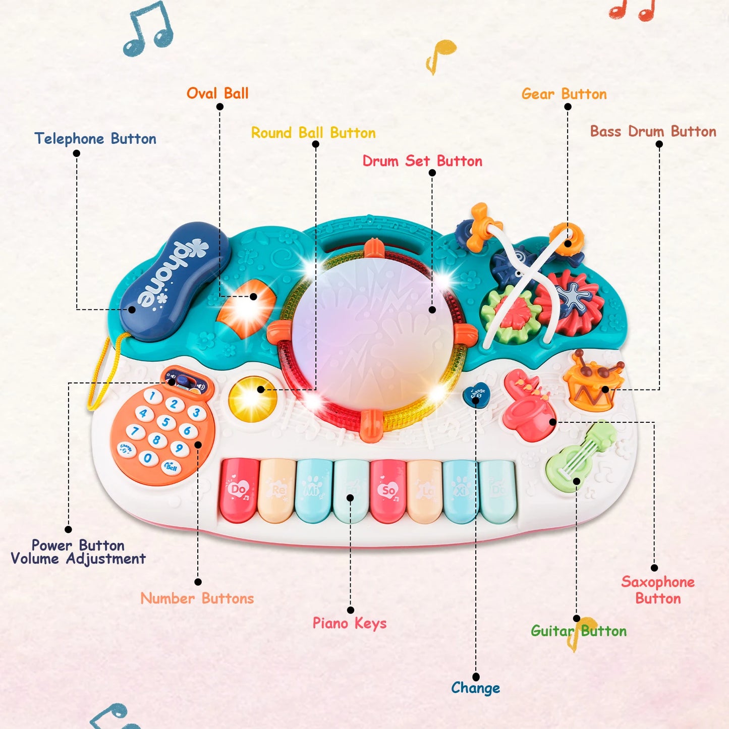 Light-Up Baby Musical Toys