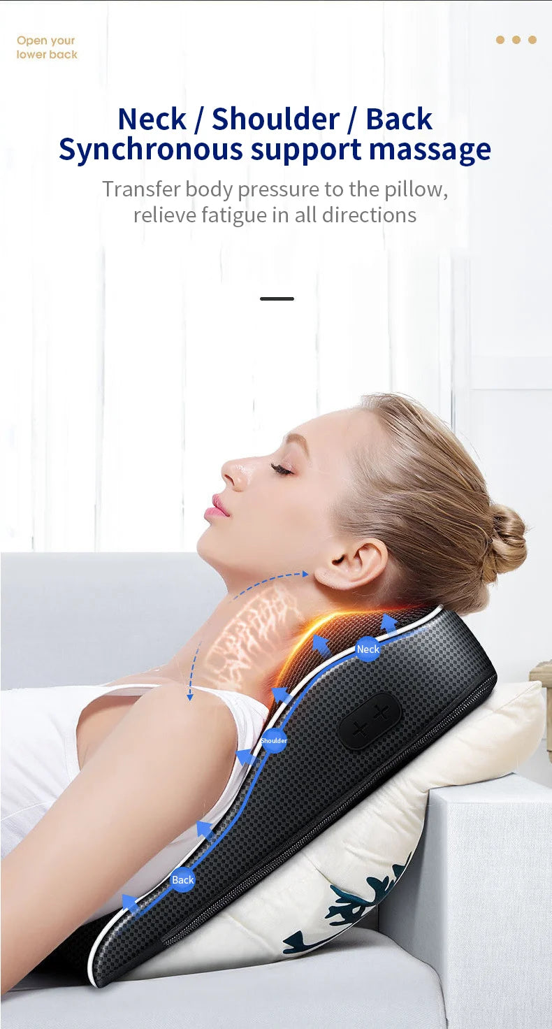 Jinkairui Electric Shiatsu Head Neck Cervical Traction Body Massager