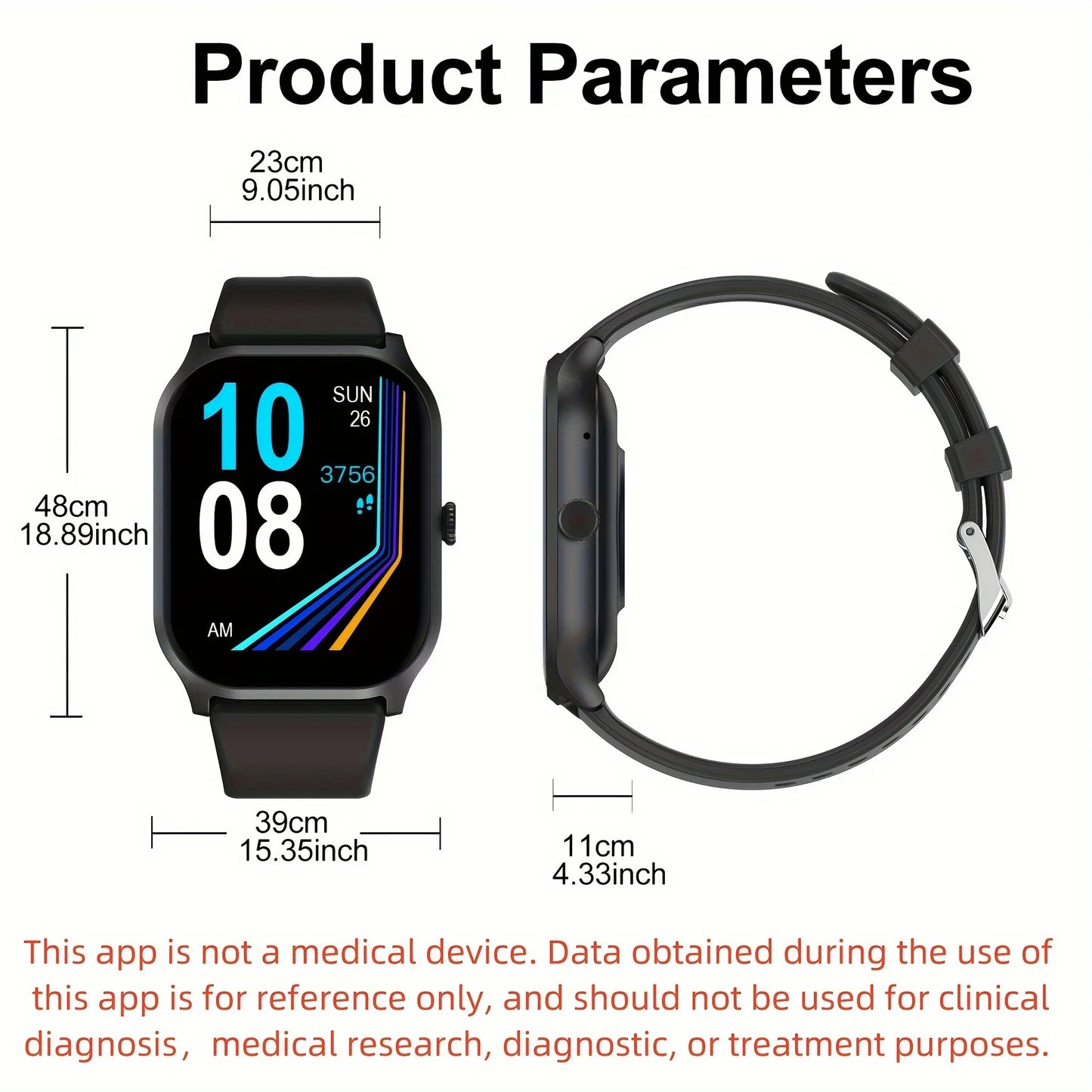 wireless calling/dial, multi-Sport mode, Smart watch