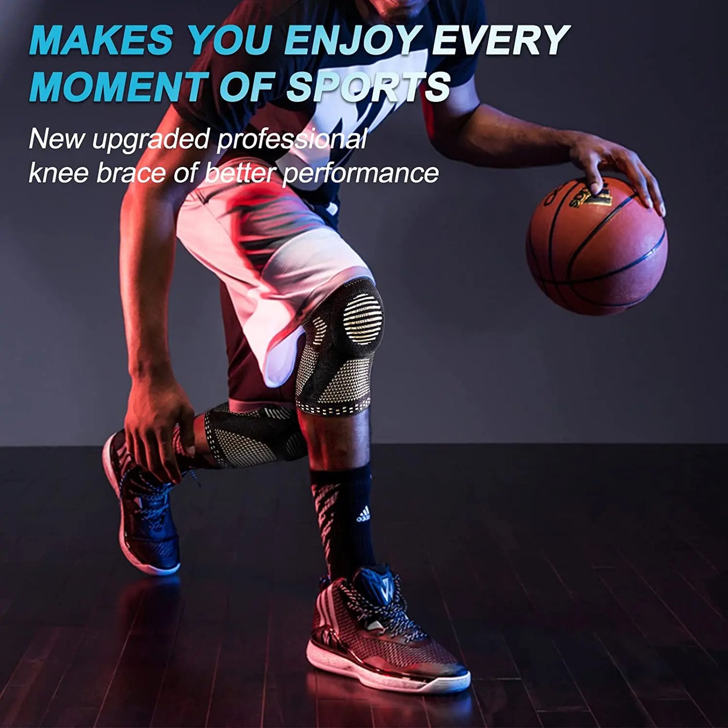 NEENCA Copper Knee Brace with Patella Gel Pad & Side Stabilizers