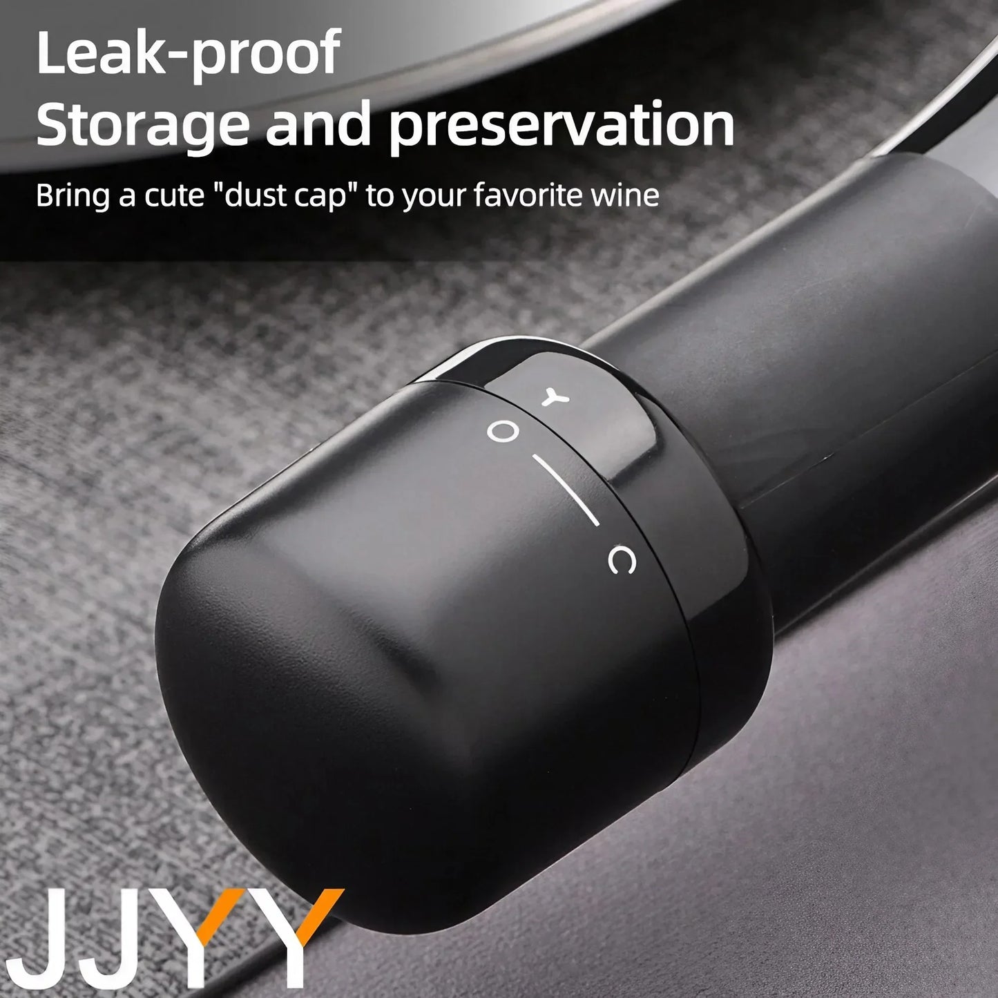 JJYY Vacuum Red Wine Champagne Bottle Stopper Set