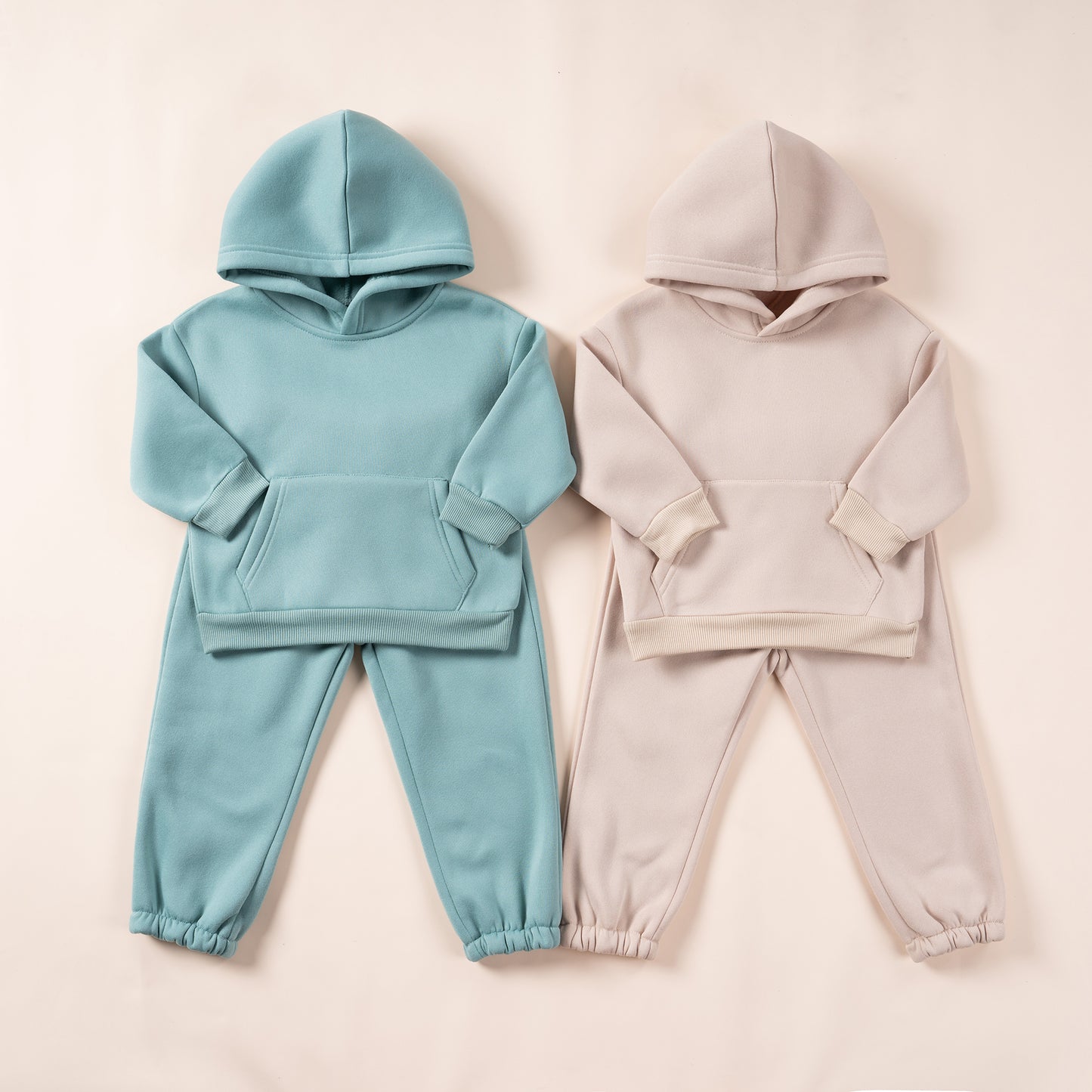 Winter Children Hooded Tracksuits Suits