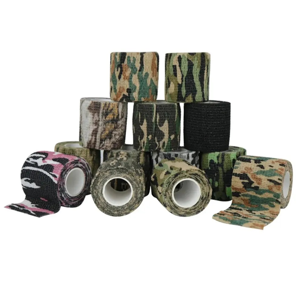 Camouflage Tape Wrap Military Army Hunting Self-Adhesive Protective Bandage