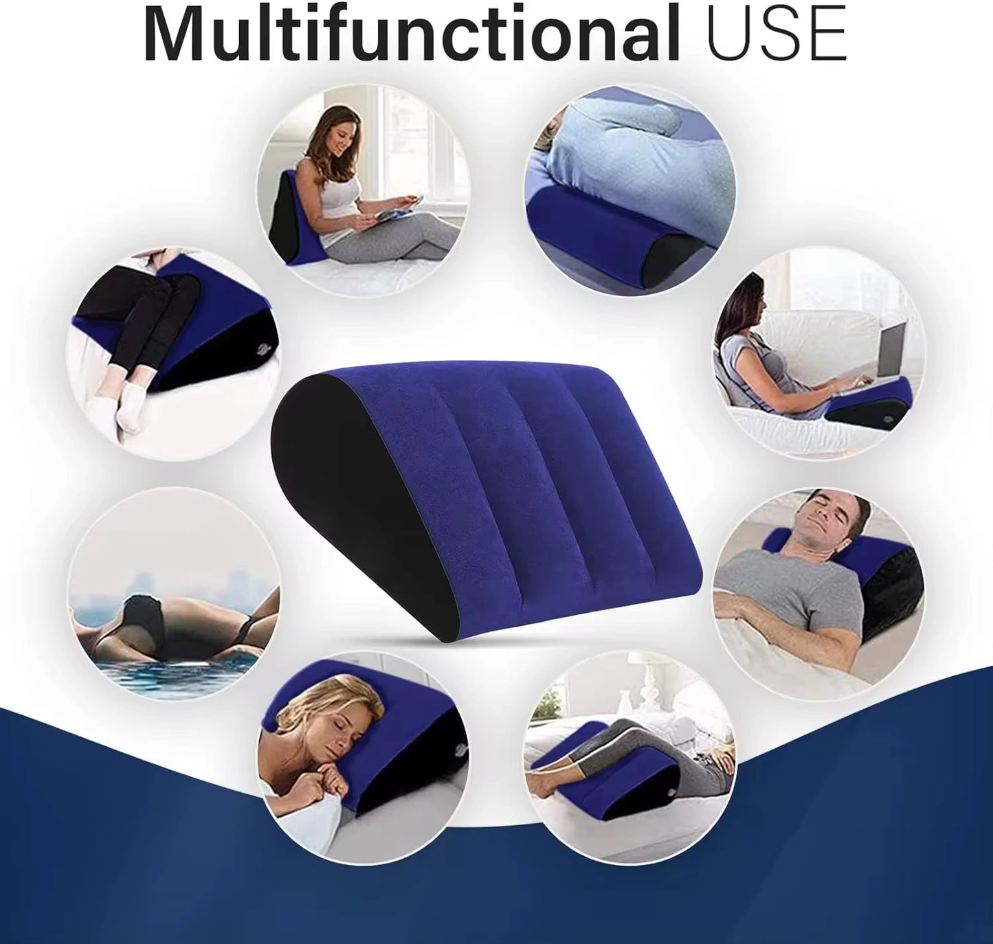 Inflatable Wedge Pillow For Travel