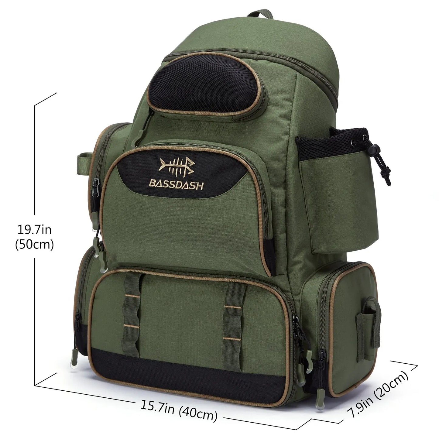 Bassdash Fishing Tackle Backpack – Lightweight & Multifunctional