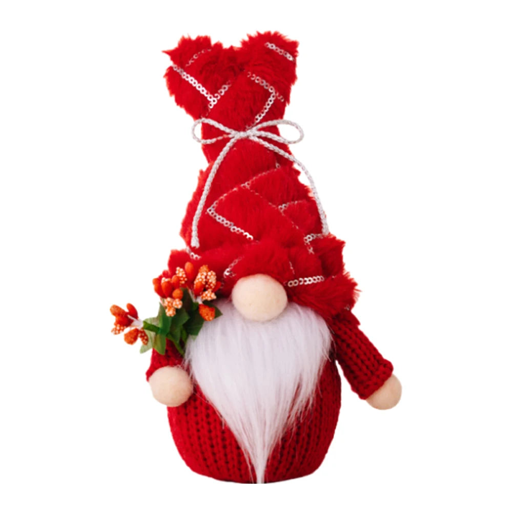 Valentine's Day Gnomes with Sequins Hat