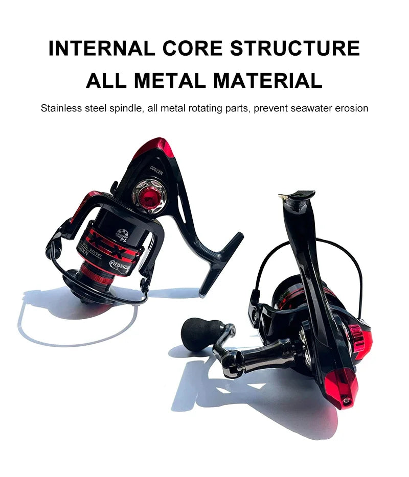 Durable Spinning Reel with 10KG Max Drag – Freshwater and Saltwater Fishing Reel