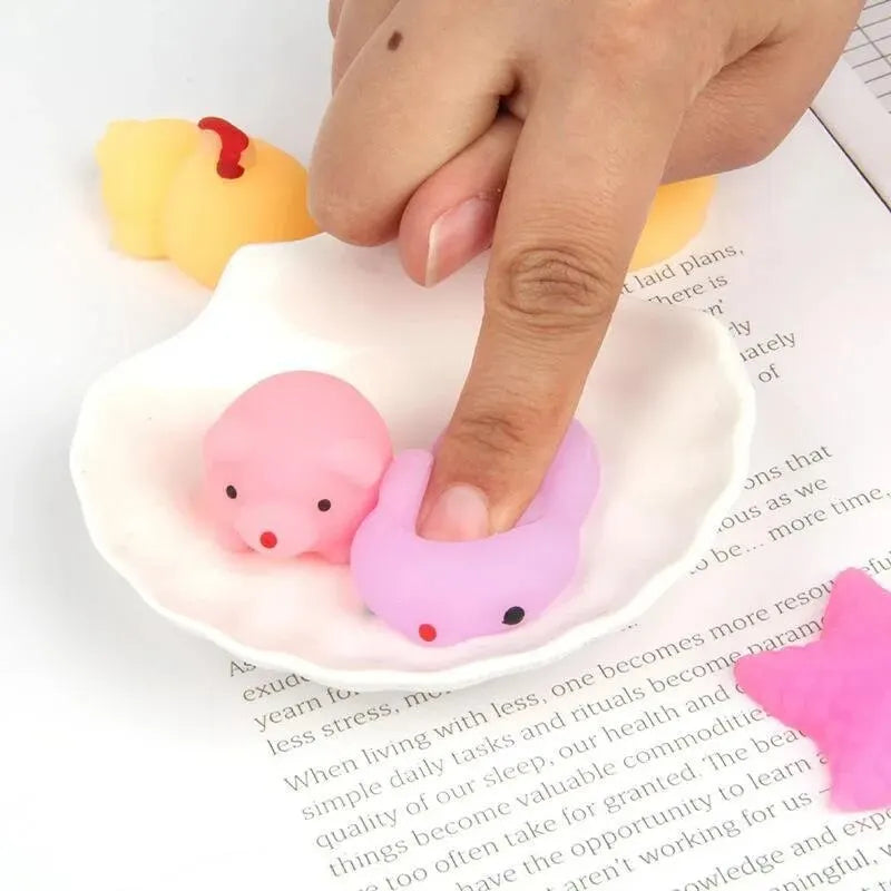 20Pcs Mini Cute Cartoon Animal Stress Relief Toys