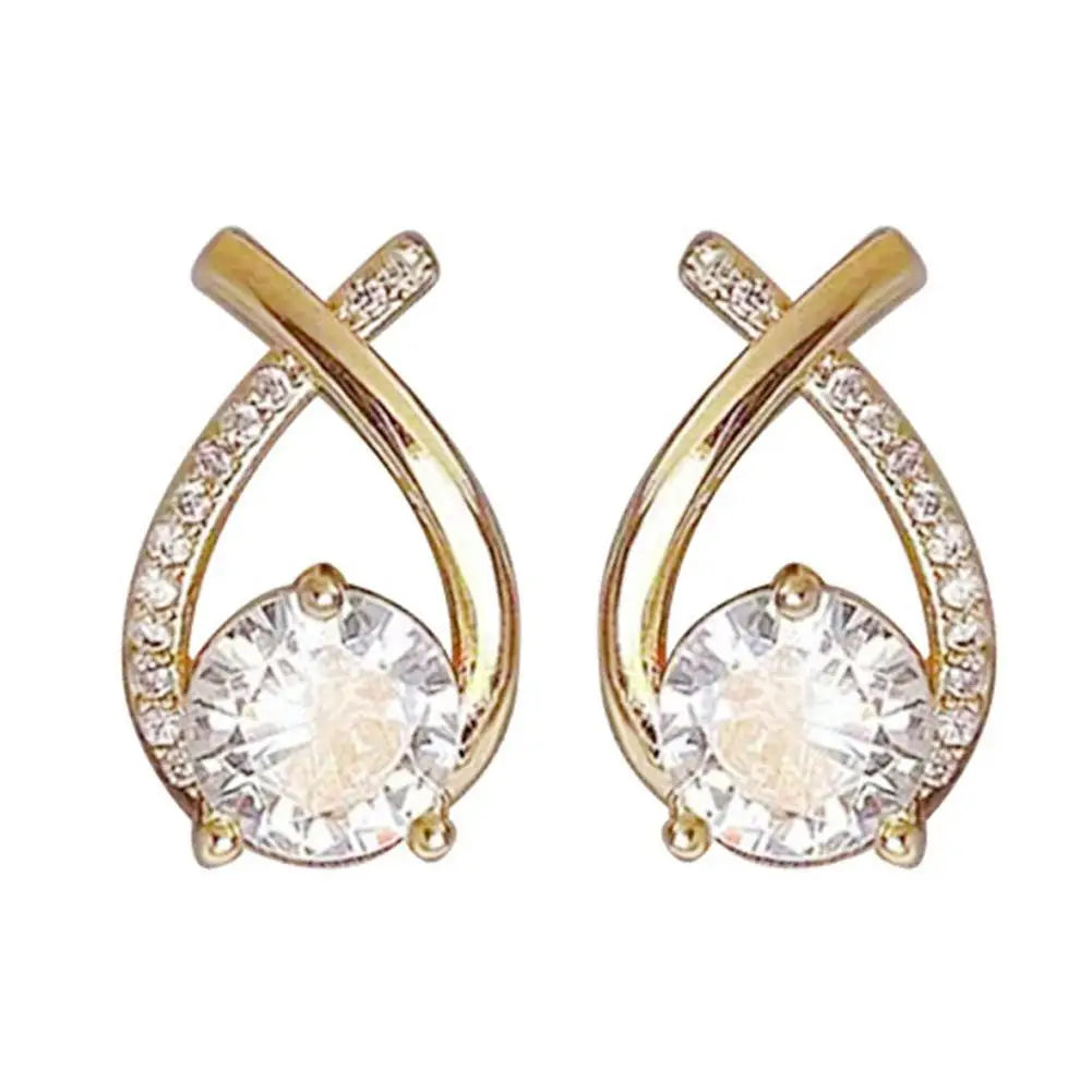 Fashion Cross Stud Earrings for Women & Girls