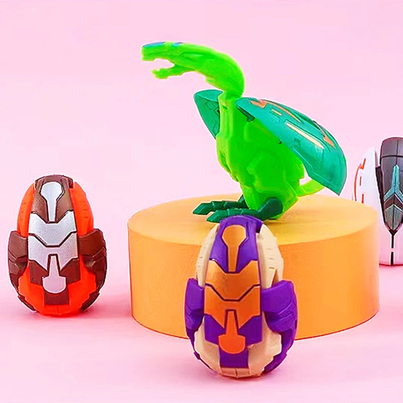 6Pcs Color Deformation Dinosaur Egg Toy Set