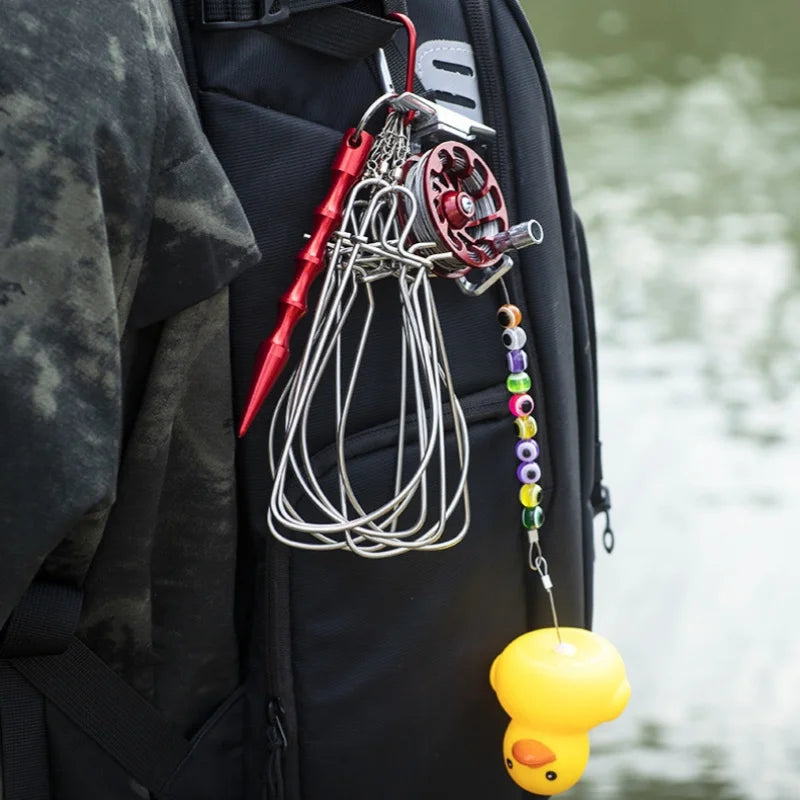 Stainless Steel Fish Stringer with Soft Wire Lock and Reel
