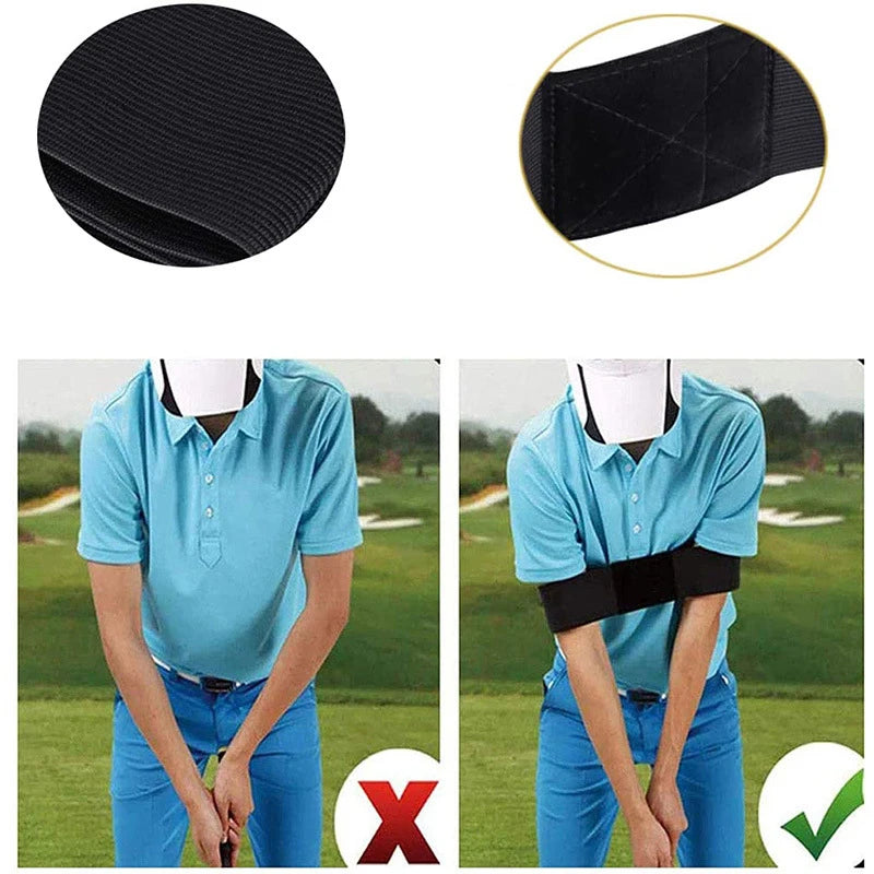 Professional Elastic Golf Swing Trainer Arm Band Belt