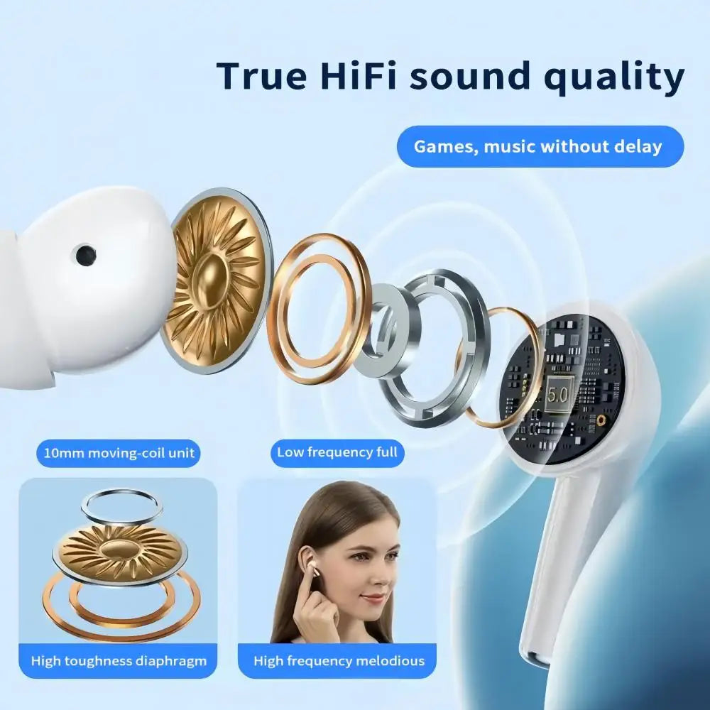 Lenovo Bluetooth Wireless Earbuds (2024 Edition)