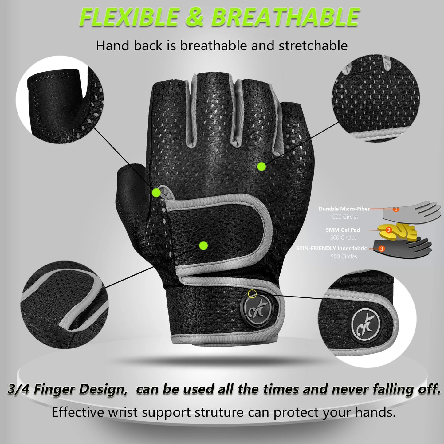 MOREOK Workout Gym Gloves