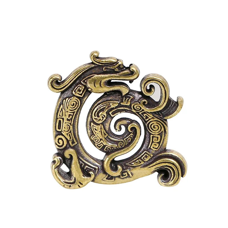 Copper Chinese Dragon Incense Holder