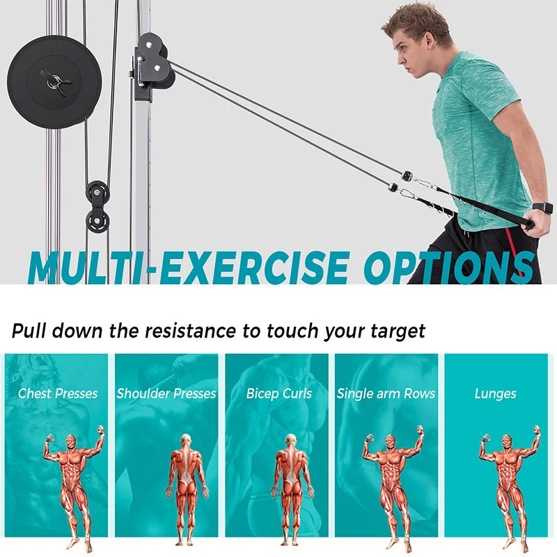 pull-down fitness equipment (silver)