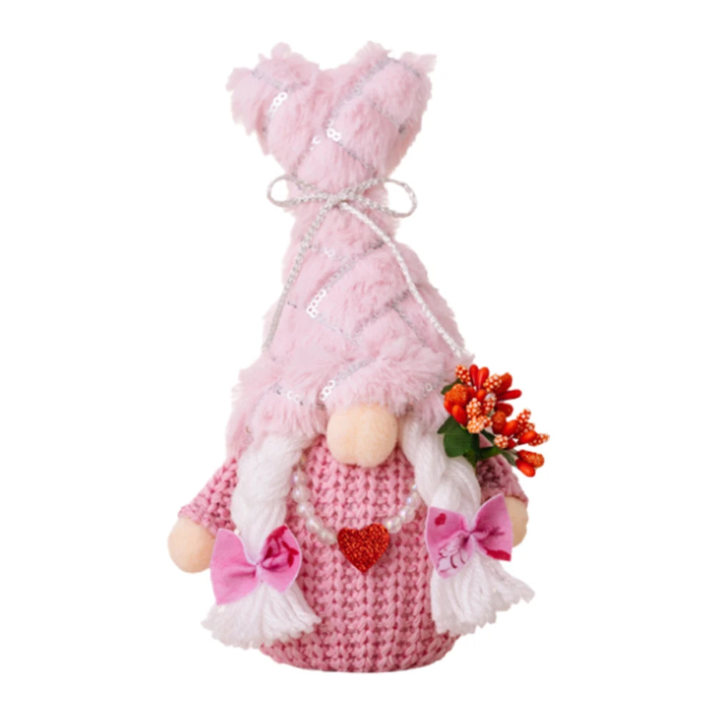 Valentine's Day Gnomes with Sequins Hat