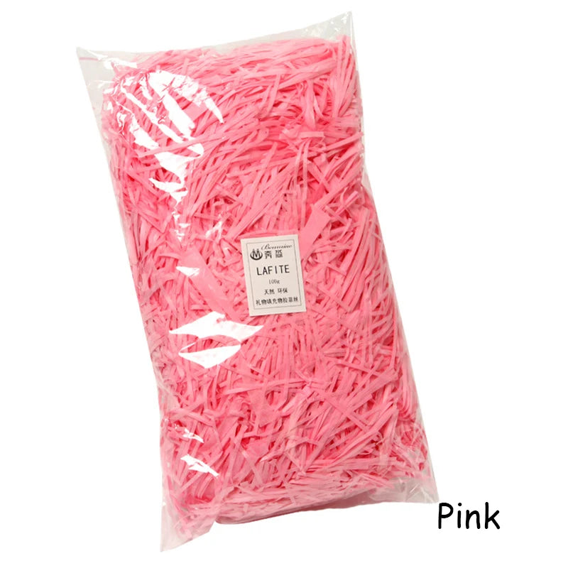 100g Colorful Shred Crinkle Paper Raffia: