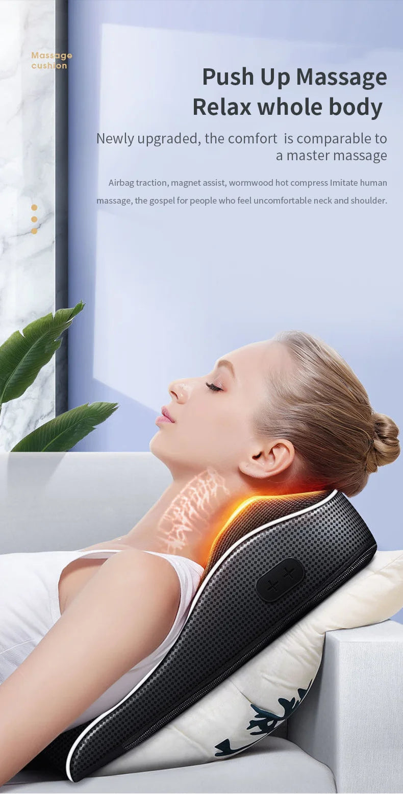 Jinkairui Electric Shiatsu Head Neck Cervical Traction Body Massager