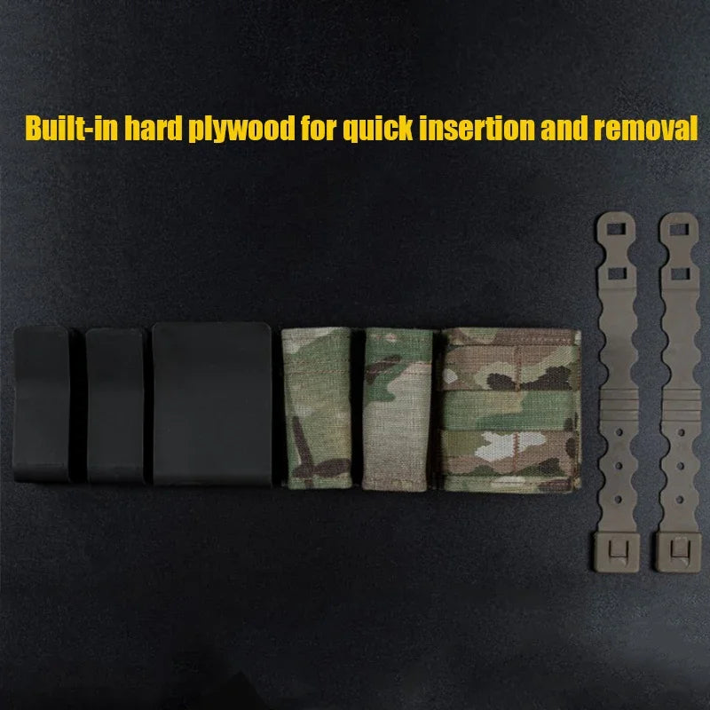 Outdoor Sport Pouch with KYWI Wedge Insert – 5.56 + 9MM MOLLE Hunting Bag