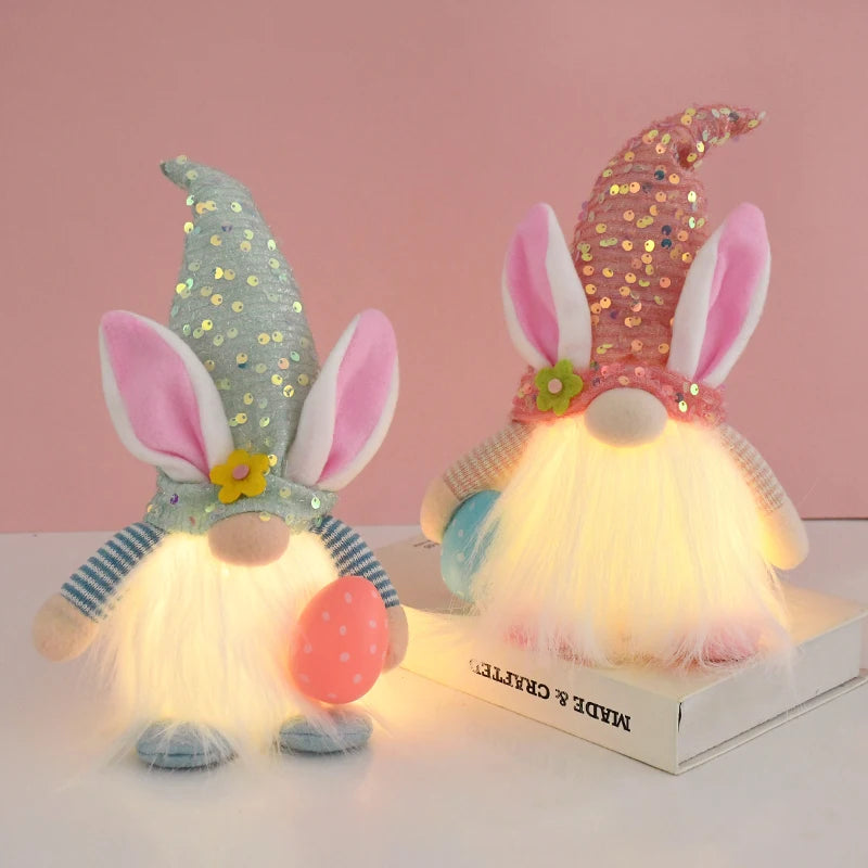 Easter LED Glowing Faceless Gnome Doll