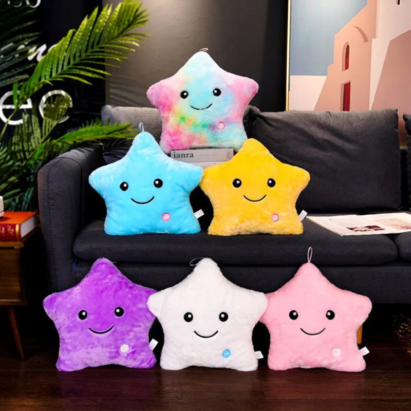 34CM Luminous Plush Star Pillow