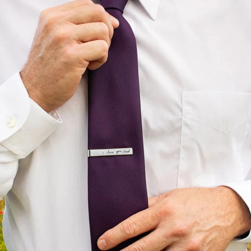 Stainless Steel Customized Name Tie Clip