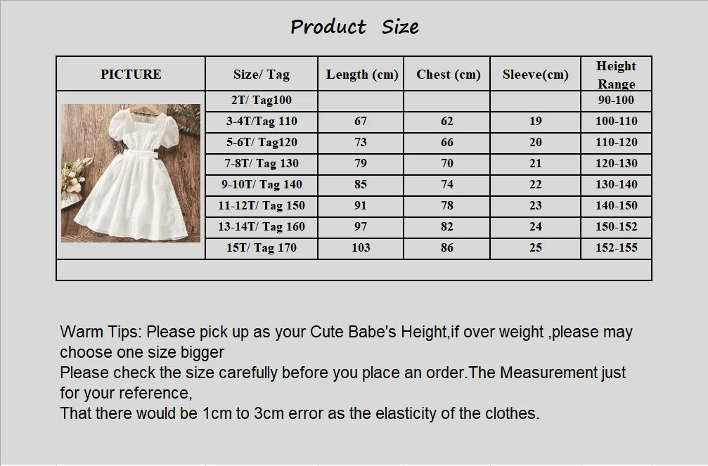 Elegant Long White Princess Dress