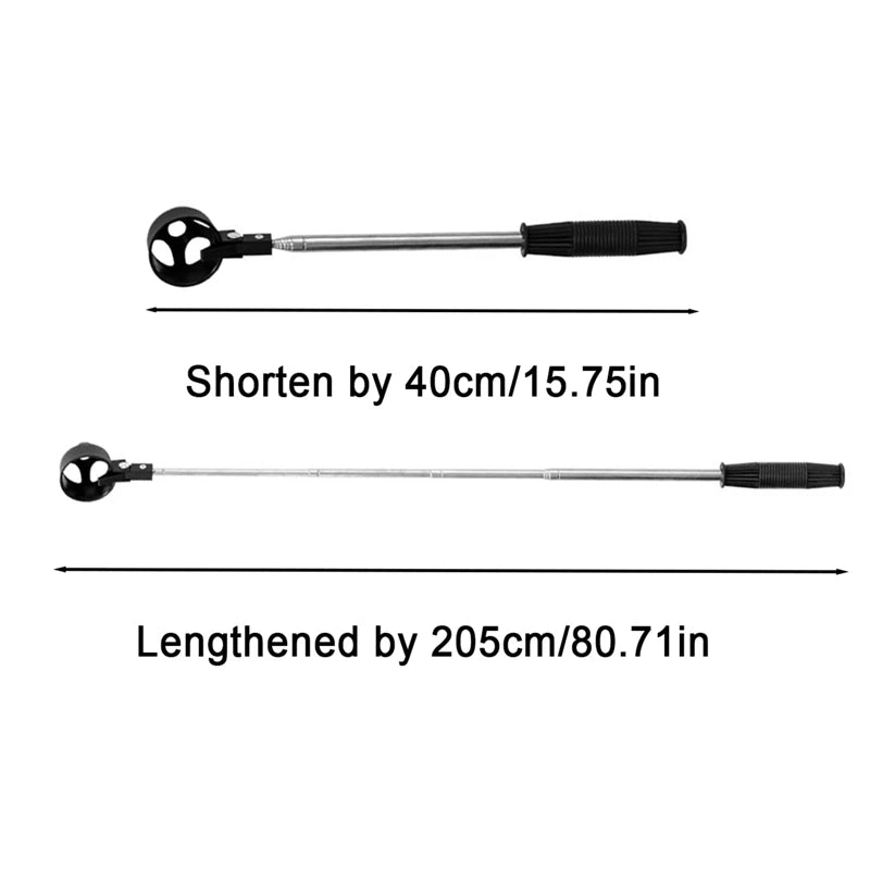 Golf Ball Retriever 8 Sections Stainless Steel Telescopic Ball Picker