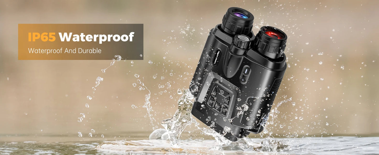 4K Infrared Night Vision Binoculars – 8X Digital Zoom with 600m Range for Hunting & Surveillance