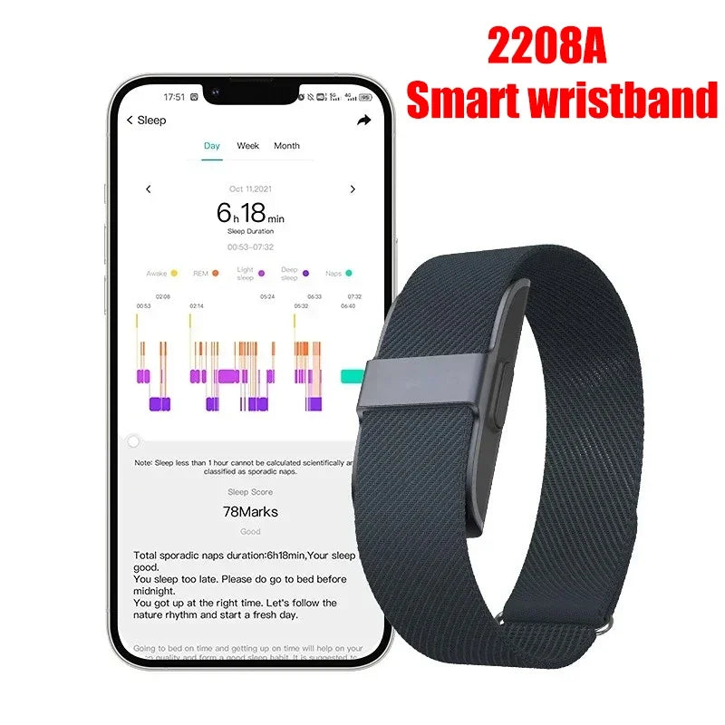 2208A Smart Bracelet Heart Rate Blood Pressure Monitor