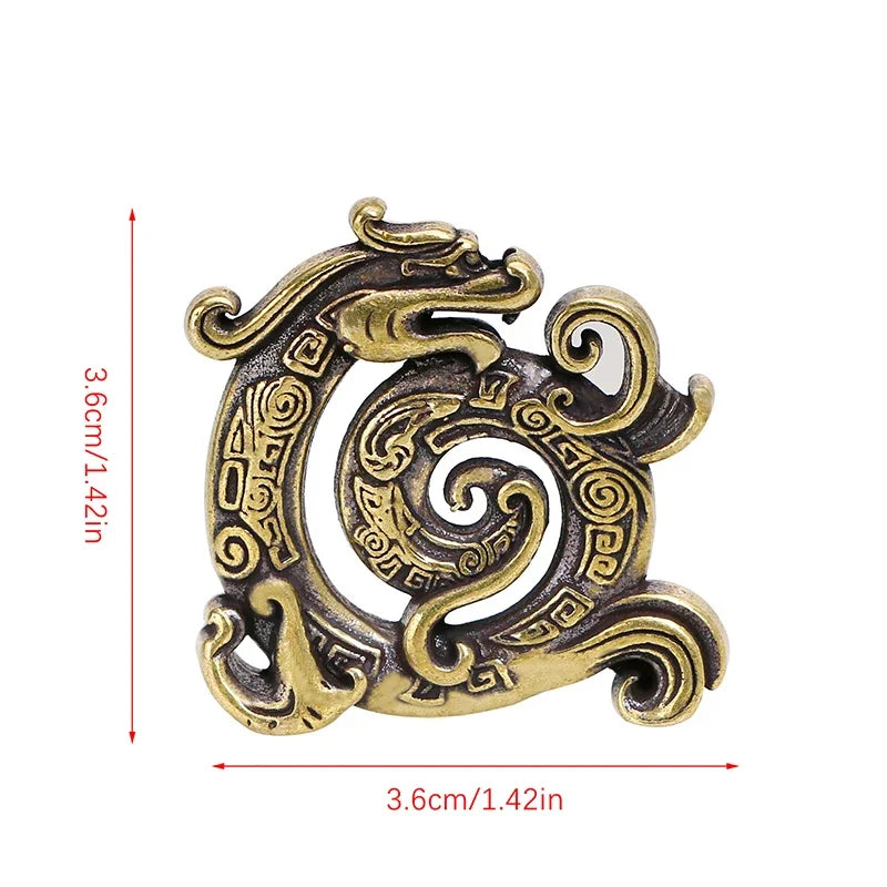 Copper Chinese Dragon Incense Holder