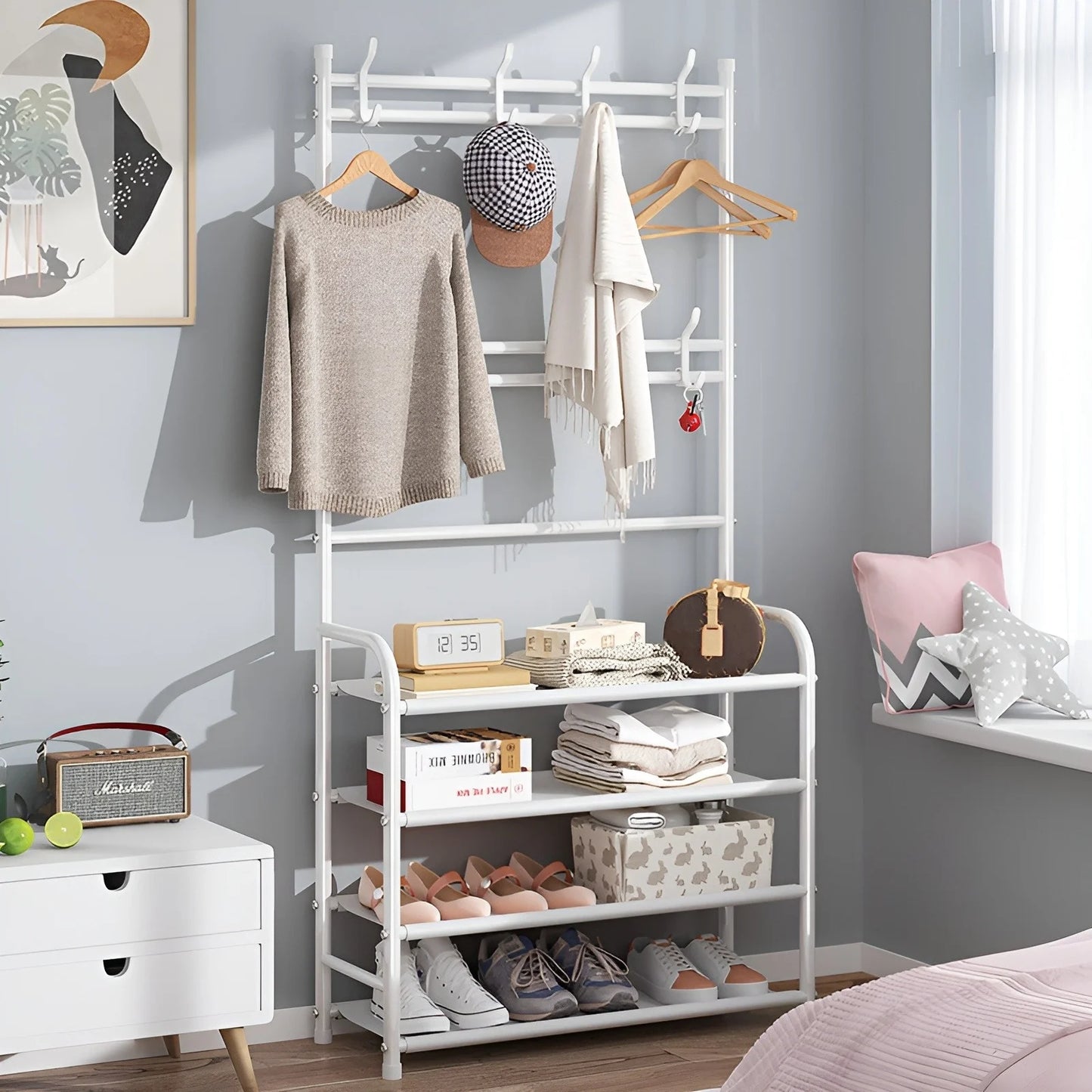 Shoe Rack and Coat Rack